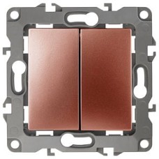 Переключатель двухклавишный без рамки 12 12-1106-14