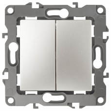 Переключатель двухклавишный без рамки 12 12-1106-15