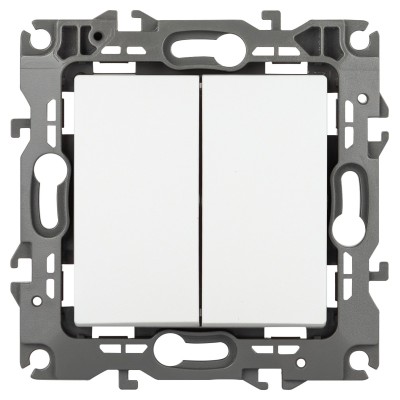 Переключатель двухклавишный без рамки 12 12-1112-01М