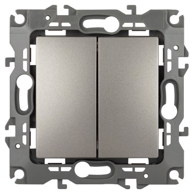 Переключатель двухклавишный без рамки 12 12-1112-16