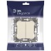 Переключатель двухклавишный без рамки Elegance 14-1106-02