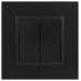 Переключатель двухклавишный без рамки Elegance 14-1106-05