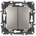 Переключатель двухклавишный без рамки Elegance 14-1106-16