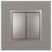 Переключатель двухклавишный без рамки Elegance 14-1106-16