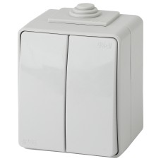 Переключатель двухклавишный Эра 11-1606-03