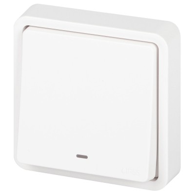 Переключатель одноклавишный с подсветкой Эра 11-1527-01