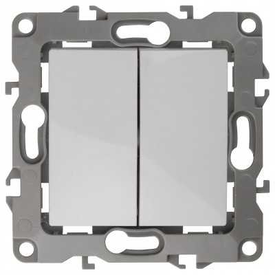 Переключатель перекрестный двухклавишный без рамки 12 12-1112-01