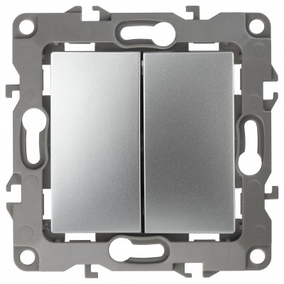 Переключатель перекрестный двухклавишный без рамки 12 12-1112-03