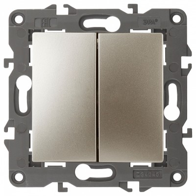 Переключатель перекрестный двухклавишный без рамки 12 12-1112-04