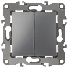 Переключатель перекрестный двухклавишный без рамки 12 12-1112-12