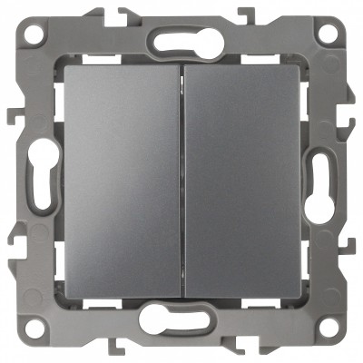 Переключатель перекрестный двухклавишный без рамки 12 12-1112-12