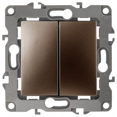 Переключатель перекрестный двухклавишный без рамки 12 12-1112-13