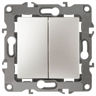 Переключатель перекрестный двухклавишный без рамки 12 12-1112-15