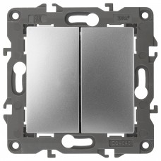 Переключатель перекрестный двухклавишный без рамки Elegance 14-1112-03