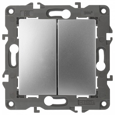 Переключатель перекрестный двухклавишный без рамки Elegance 14-1112-03