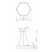 Подвесной светильник Эра Hexagon Б0050550