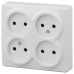 Розетка четверная без заземления Эксперт 11-2210-01 Розетка четверная без заземления Эксперт 11-2210-01