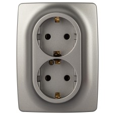 Розетка двойная без заземления 12 12-2106-16