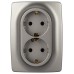Розетка двойная без заземления 12 12-2106-16 Розетка двойная без заземления 12 12-2106-16