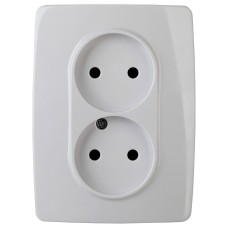 Розетка двойная без заземления 12 12-2107-01