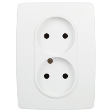 Розетка двойная без заземления 12 12-2107-01М