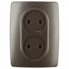 Розетка двойная без заземления 12 12-2107-13