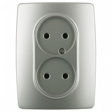 Розетка двойная без заземления 12 12-2107-15