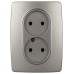 Розетка двойная без заземления 12 12-2107-16 Розетка двойная без заземления 12 12-2107-16