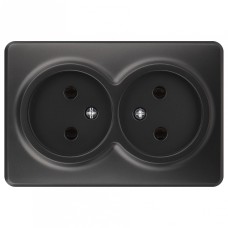 Розетка двойная без заземления Эксперт 11-2202-05