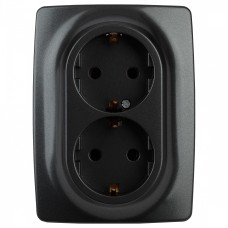 Розетка двойная с заземлением 12 12-2106-05