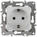 Розетка с заземлением, без рамки Эра Эра 12 12-2001-01