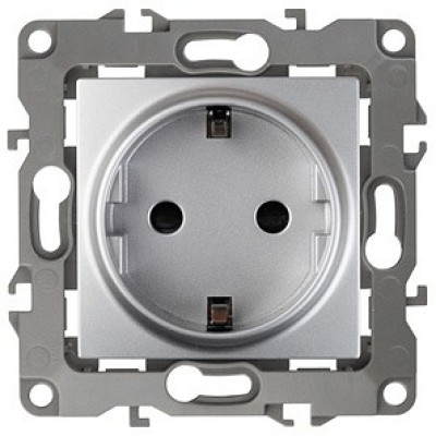 Розетка с заземлением, без рамки Эра Эра 12 12-2001-03