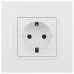 Розетка с заземлением, без рамки Эра Эра Elegance 14-2101-01