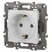 Розетка с заземлением, без рамки Эра Эра Elegance 14-2101-01