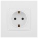 Розетка с заземлением, без рамки Эра Эра Elegance 14-2101-01М