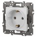 Розетка с заземлением, без рамки Эра Эра Elegance 14-2101-01М