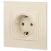 Розетка с заземлением, без рамки Эра Эра Elegance 14-2101-02