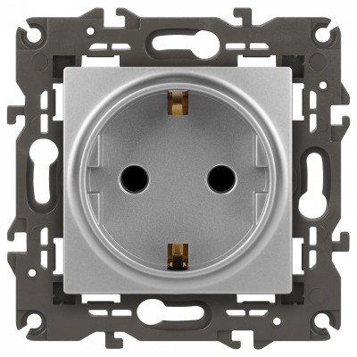 Розетка с заземлением, без рамки Эра Эра Elegance 14-2101-03