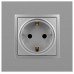 Розетка с заземлением, без рамки Эра Эра Elegance 14-2101-03