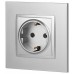 Розетка с заземлением, без рамки Эра Эра Elegance 14-2101-03