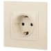 Розетка с заземлением и со шторкой, без рамки Эра Эра Elegance 14-2102-02