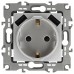 Розетка с заземлением и со шторкой и 2хUSB, без рамки Эра Эра 12 12-4109-03