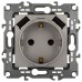 Розетка с заземлением и со шторкой и 2хUSB, без рамки Эра Эра 12 12-4109-16