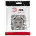 Розетка с заземлением и со шторкой и 2хUSB, без рамки Эра Эра 12 12-4109-16