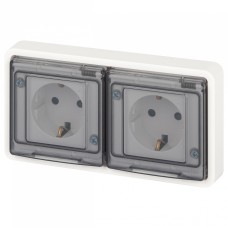 Розетка с заземлением и со шторкой, с крышкой Эксперт 11-2524-01