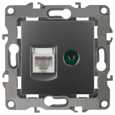 ТВ-розетка и розетка Ethernet RJ-45 без рамки 12 12-3110-12