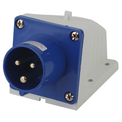 Вилка прямая 2P+PE Эра  VS-16-2P-PE-IP44