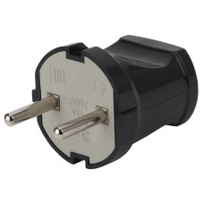 Вилка прямая без заземления Эра  Vx1-B