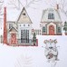 Комплект штор для кухни с подхватами «Звери в городе» 145×180 см-2 штуки, 100% п/э