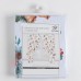 Комплект штор для кухни с подхватами Christmas wreaths 145×180 см - 2 штуки, габардин
